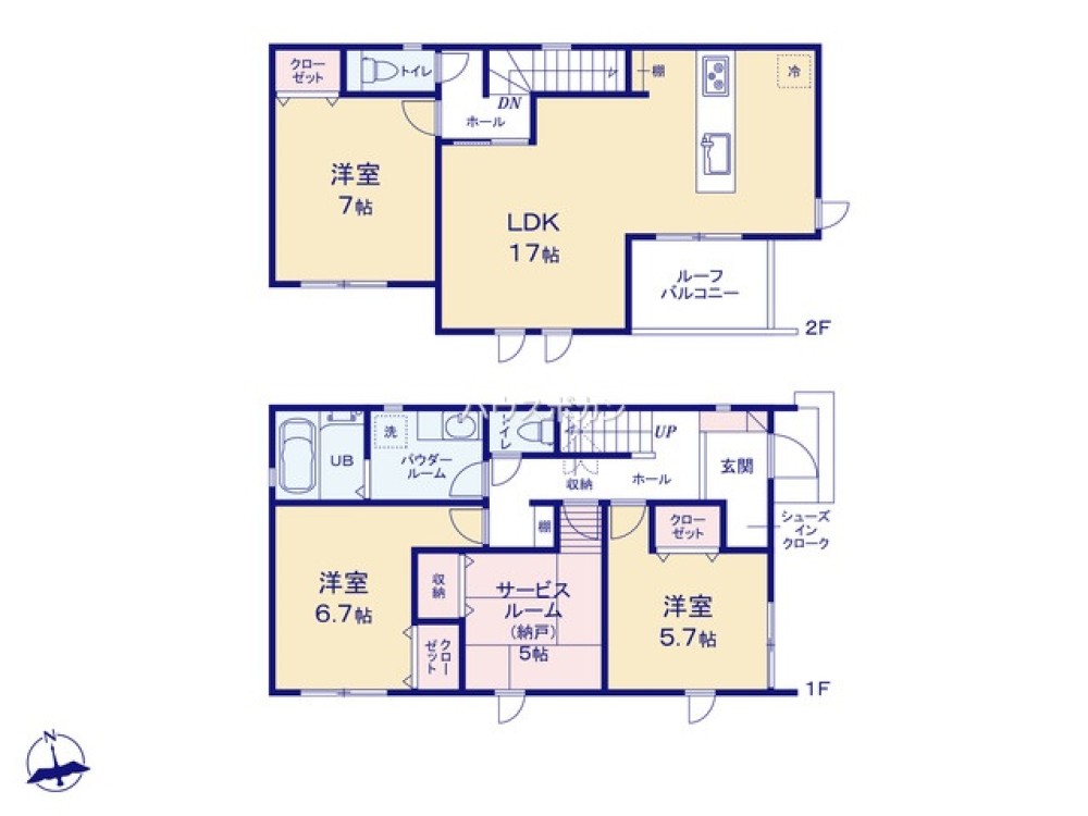 小牧市久保一色　全2棟　2号棟 画像1