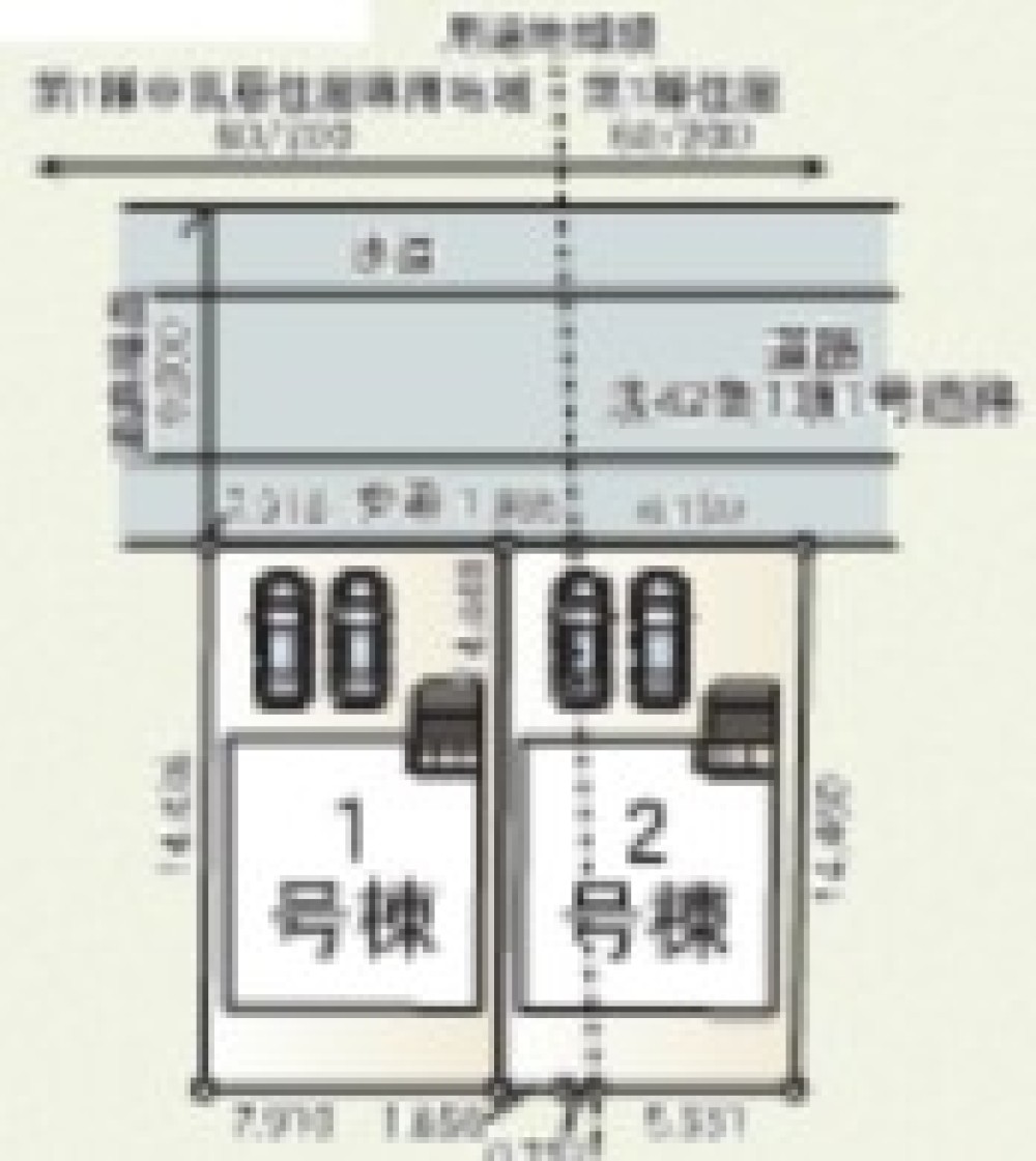 駐車2台可能(車種による)！