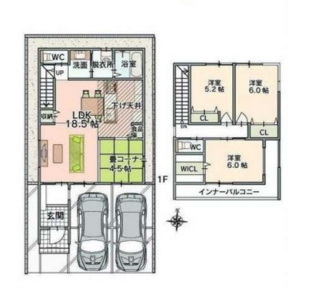春日井市中切町　全2棟　A号棟 画像2