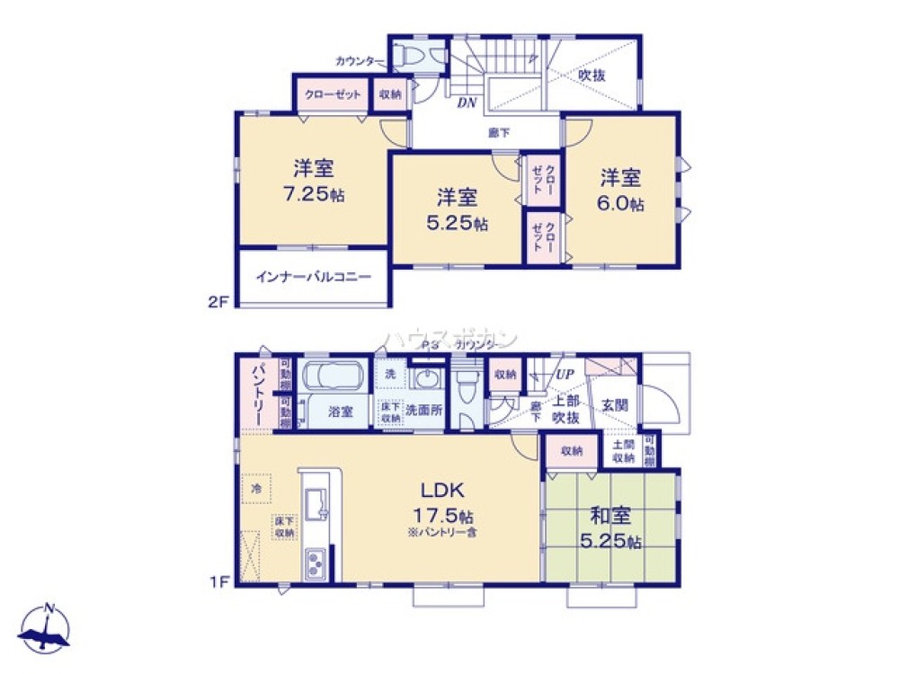 全居室収納豊富・ゆとりのある間取り◎
