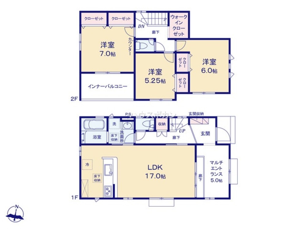 全居室収納豊富・ゆとりのある間取り◎