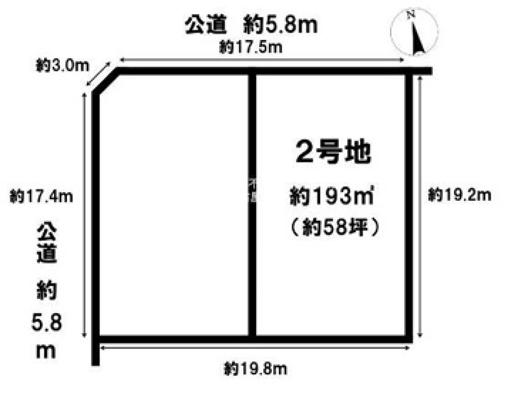 名古屋市中川区戸田明正二丁目　全2区画　2号地 画像1