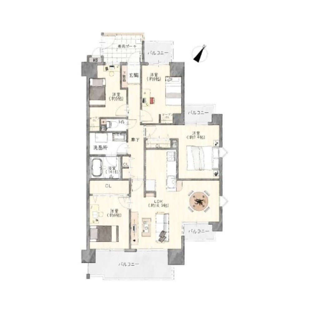 アクシーズ菖蒲池1番館 画像1