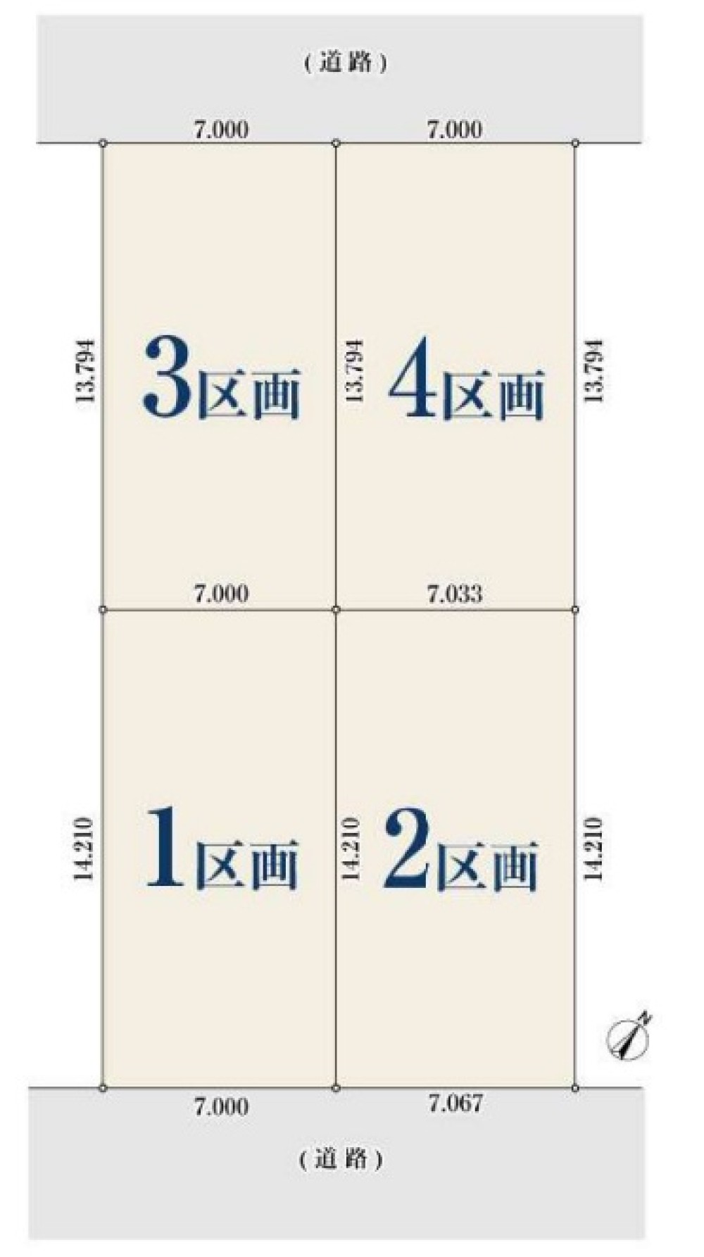 名古屋市南区南野　2194④　全4区画　3区画 画像1