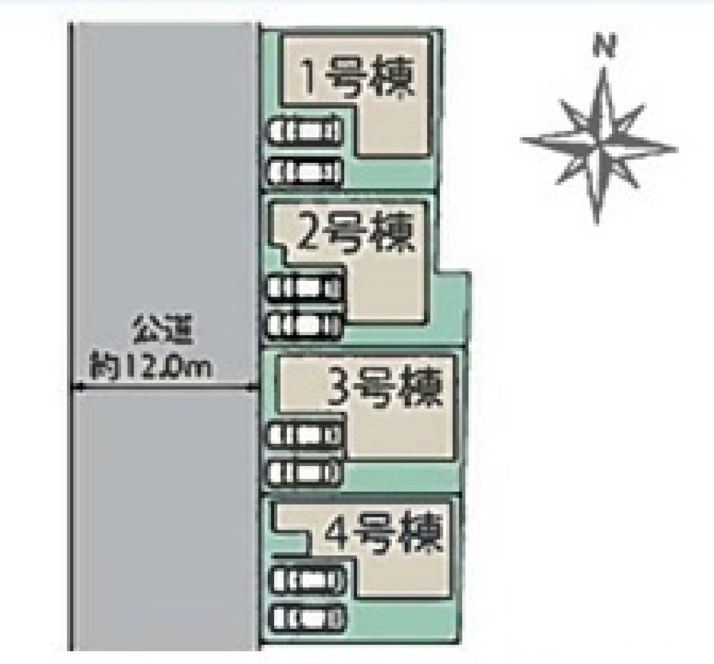 春日井市西高山町　全4棟　1号棟 画像1