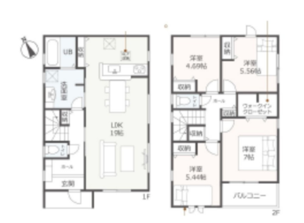 岡崎市能見町　全2棟　2号棟 画像1