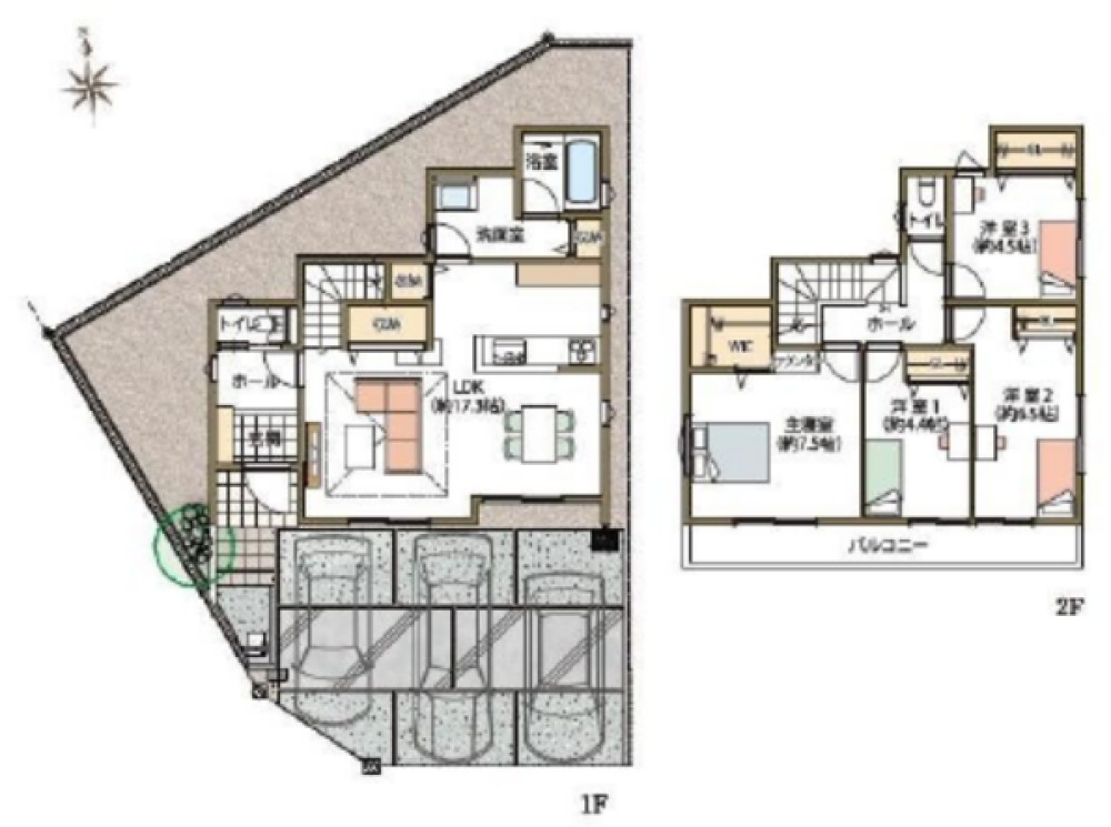 岡崎市稲熊町　全2棟　2号棟 画像2
