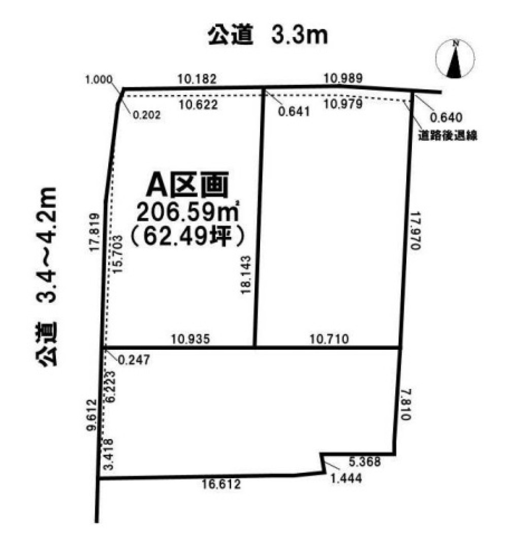 一宮市南小渕　全3区画　A区画 画像1