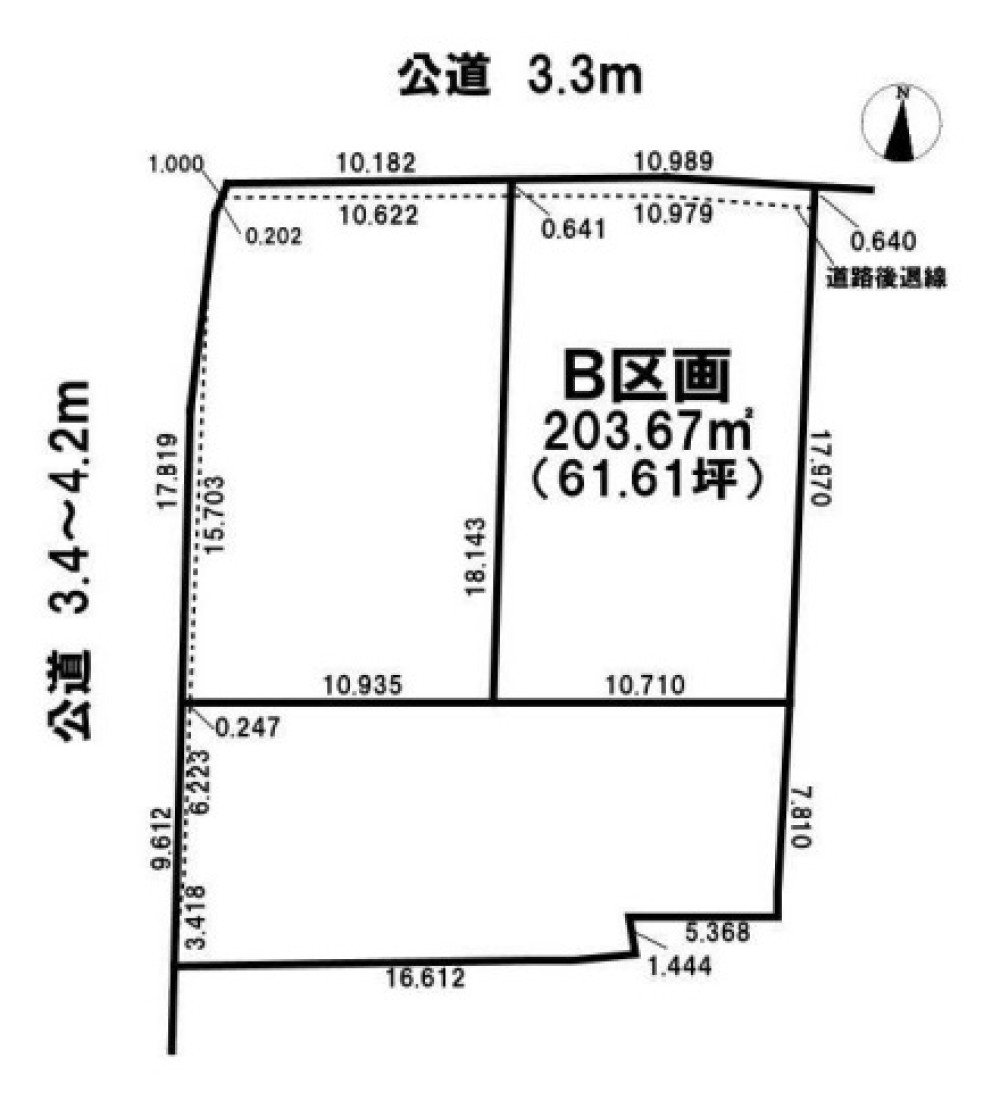 一宮市南小渕　全3区画　B区画 画像1