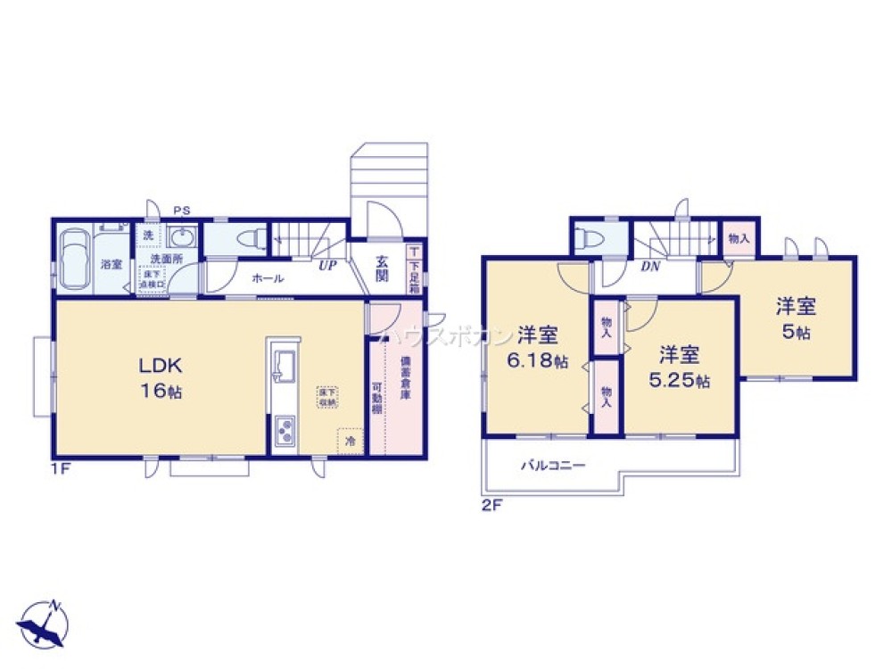 全居室収納豊富・ゆとりのある間取り◎