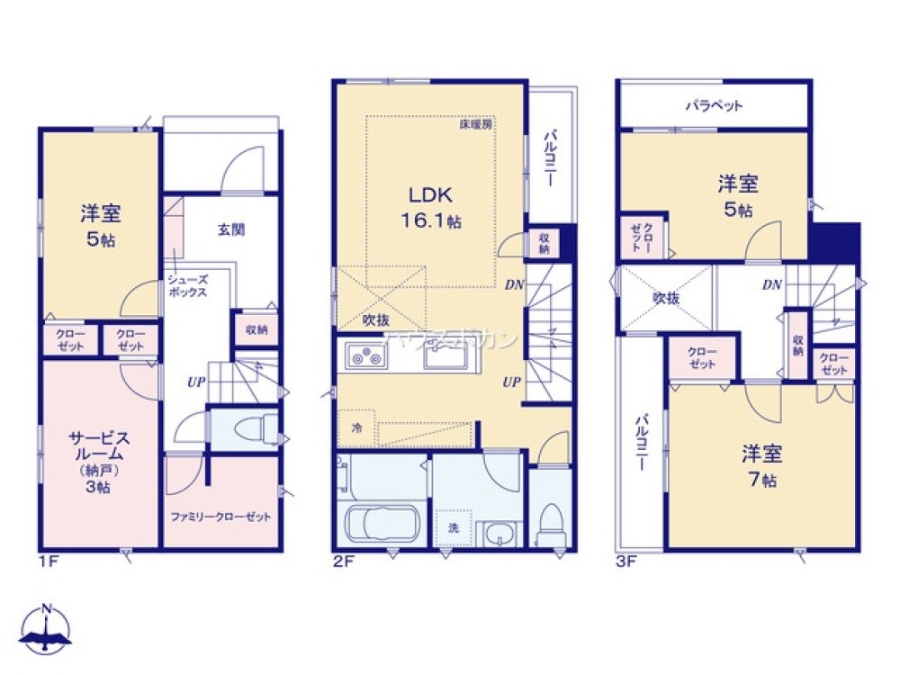 名古屋市中村区松原町211②　全2棟　1号棟 画像4