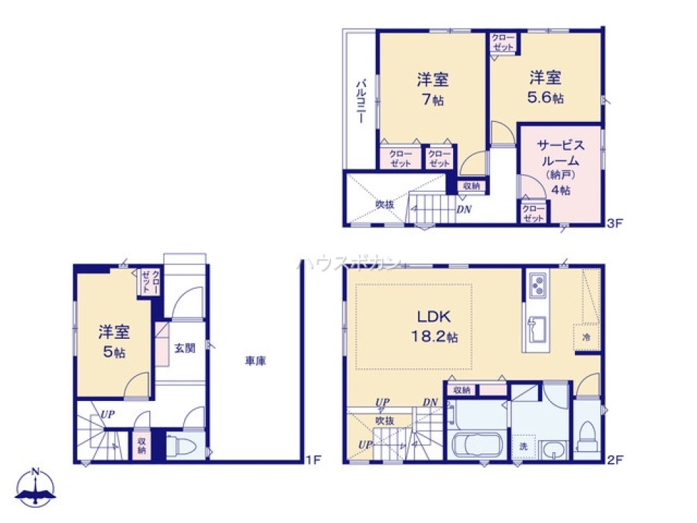 名古屋市名東区一社四丁目　全3棟　2号棟 画像3
