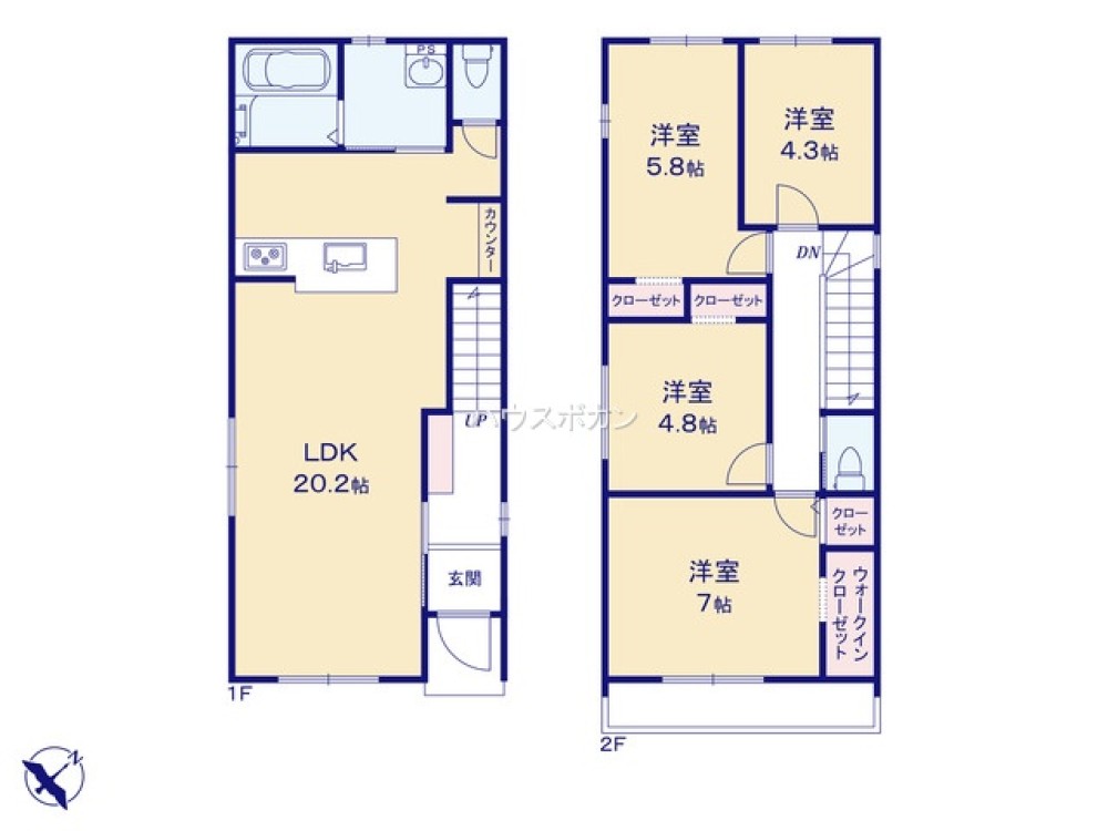 名古屋市中村区宿跡町　全2棟　2号棟 画像5