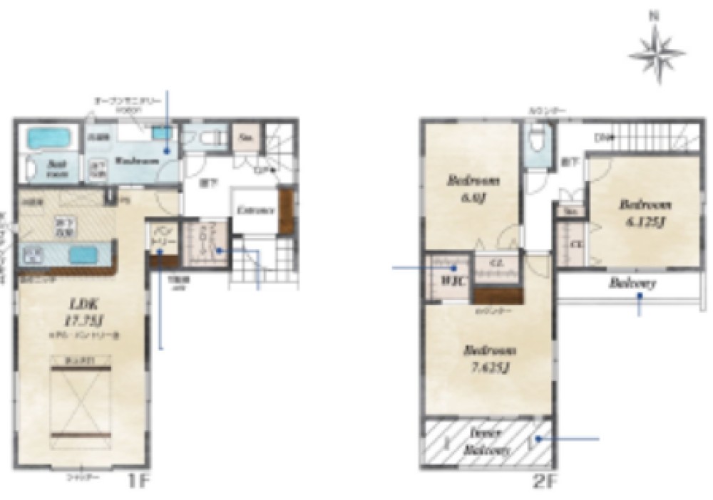 岡崎市若松町　全2棟　2号棟 画像1