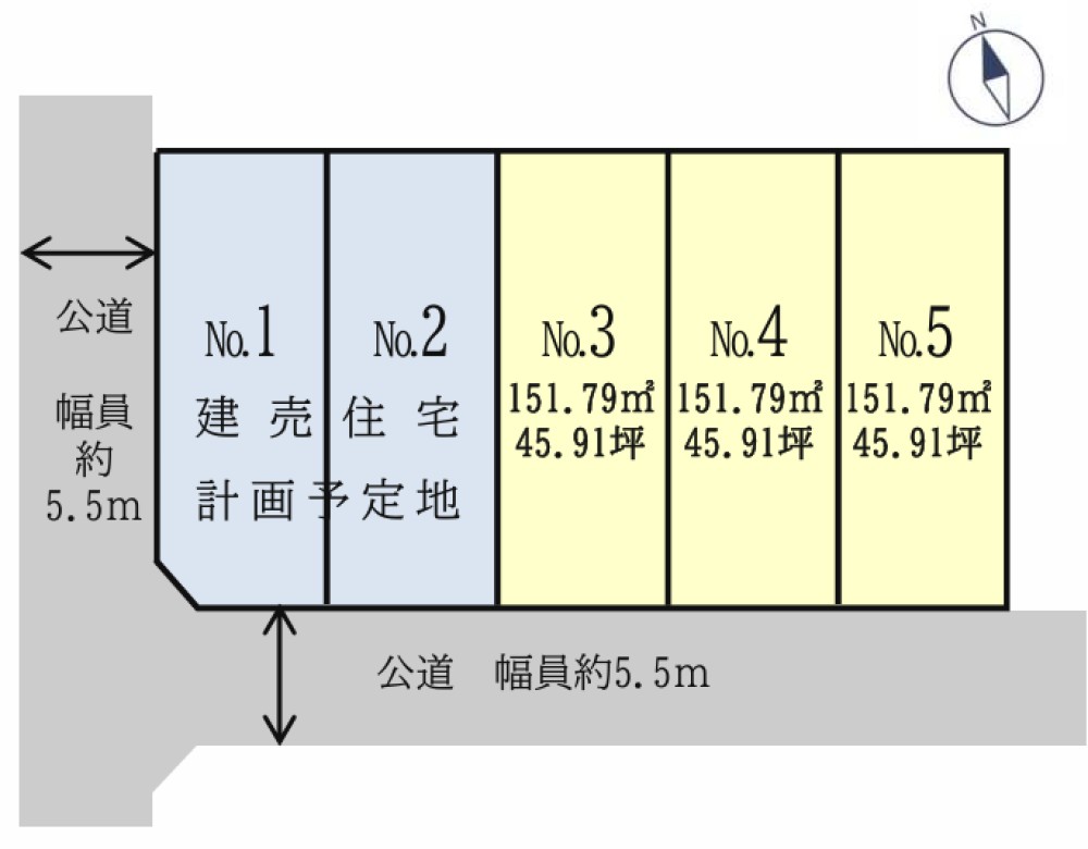 豊橋市牟呂公文町 全3区画　№3 画像1