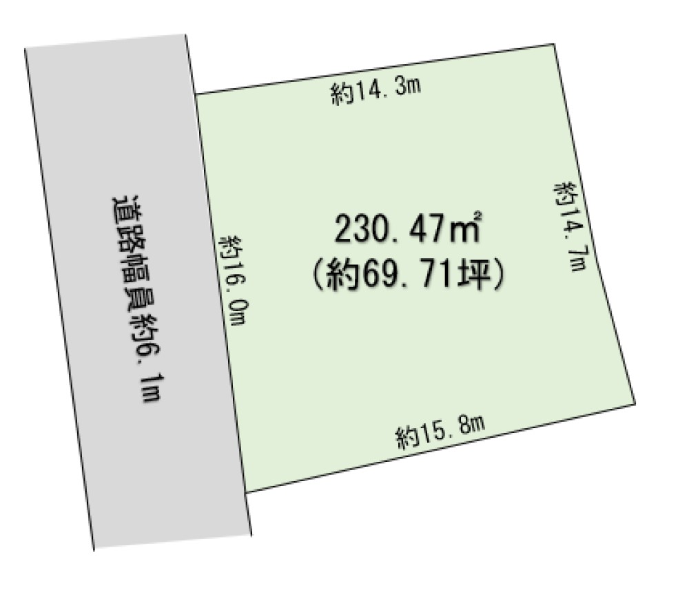 約70坪の広いお敷地！