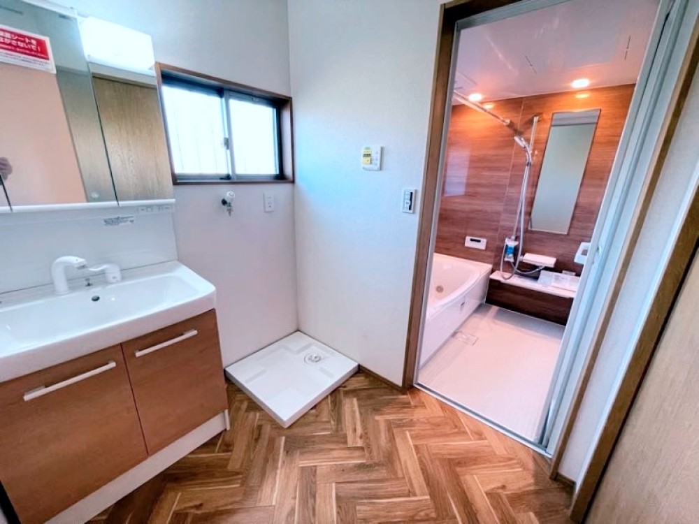 スッキリ収納できる洗面化粧台！