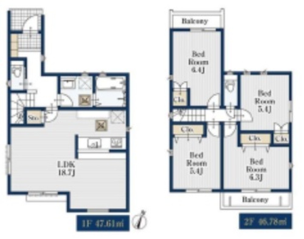 名古屋市名東区山の手　全2棟　1号棟 画像2