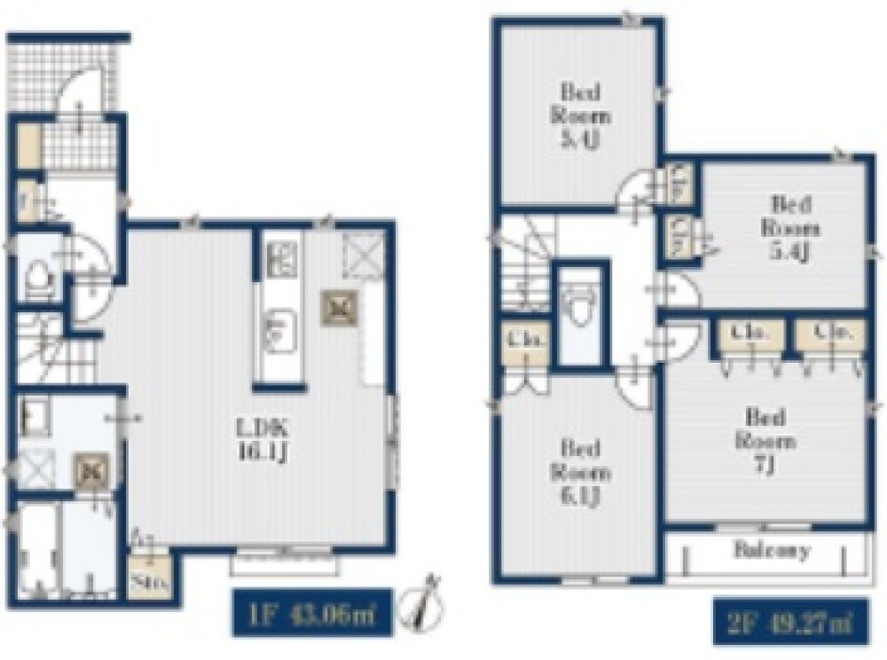 名古屋市名東区山の手　全2棟　2号棟 画像2