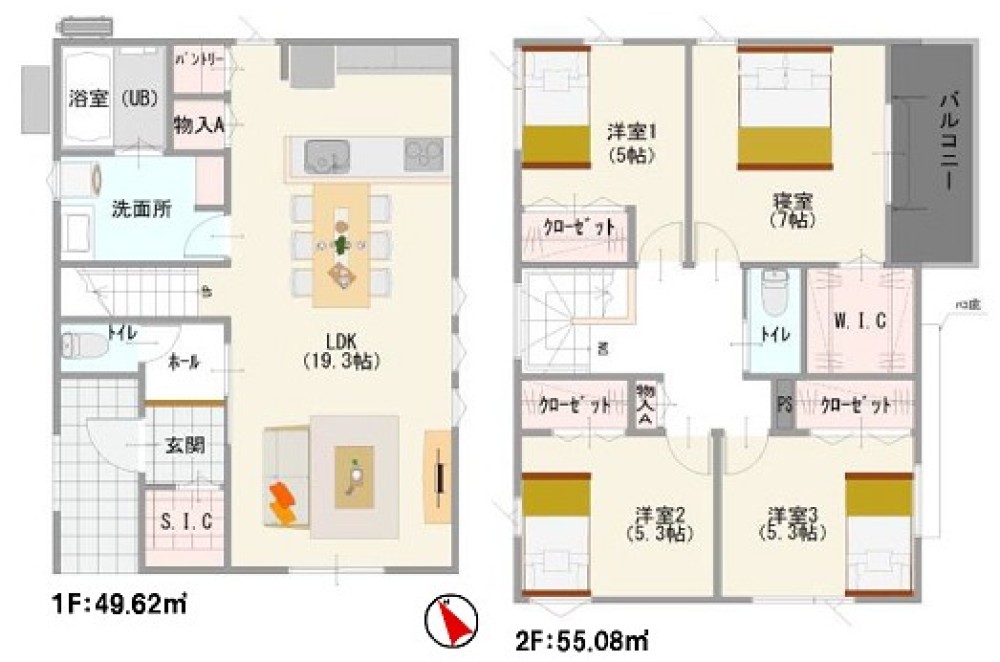 知立市山屋敷町第7　全2棟　1号棟 画像2