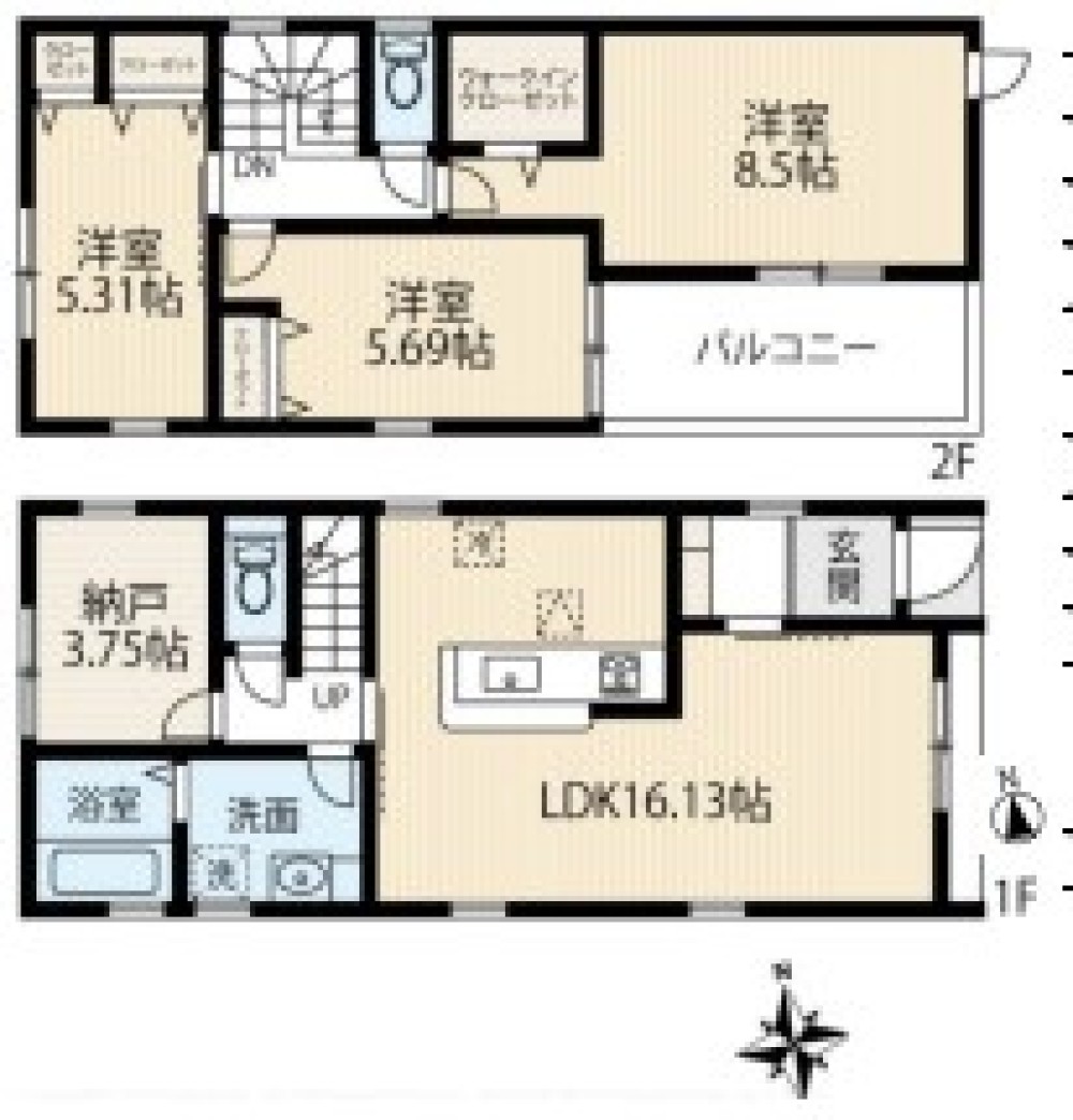 豊田市小川町　全2棟　1号棟 画像2