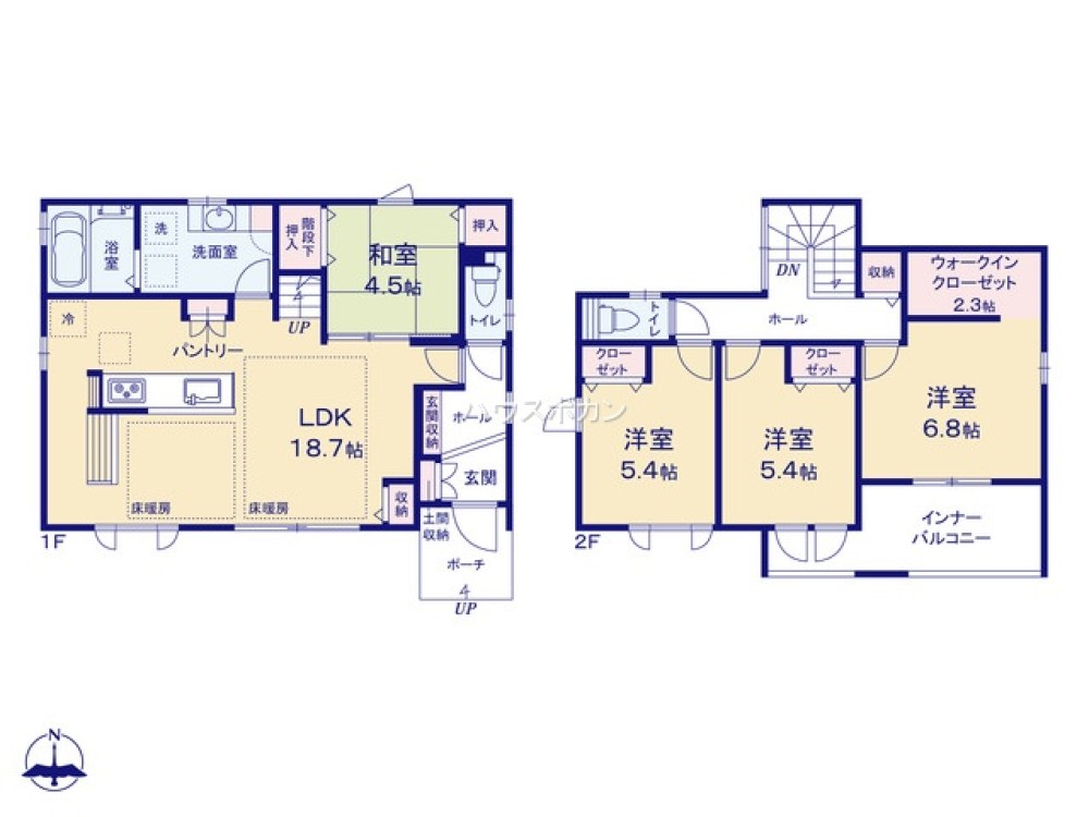 南向き・日当り良好です！