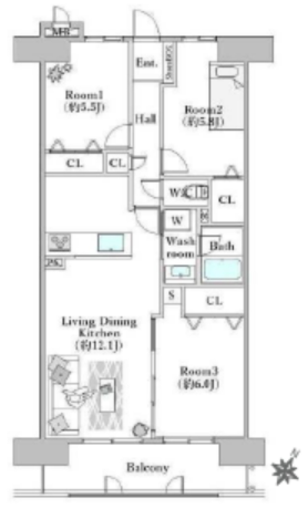 ダイアパレス岡崎南公園西棟 画像1