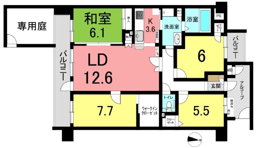 シャトレ愛松白山 画像1