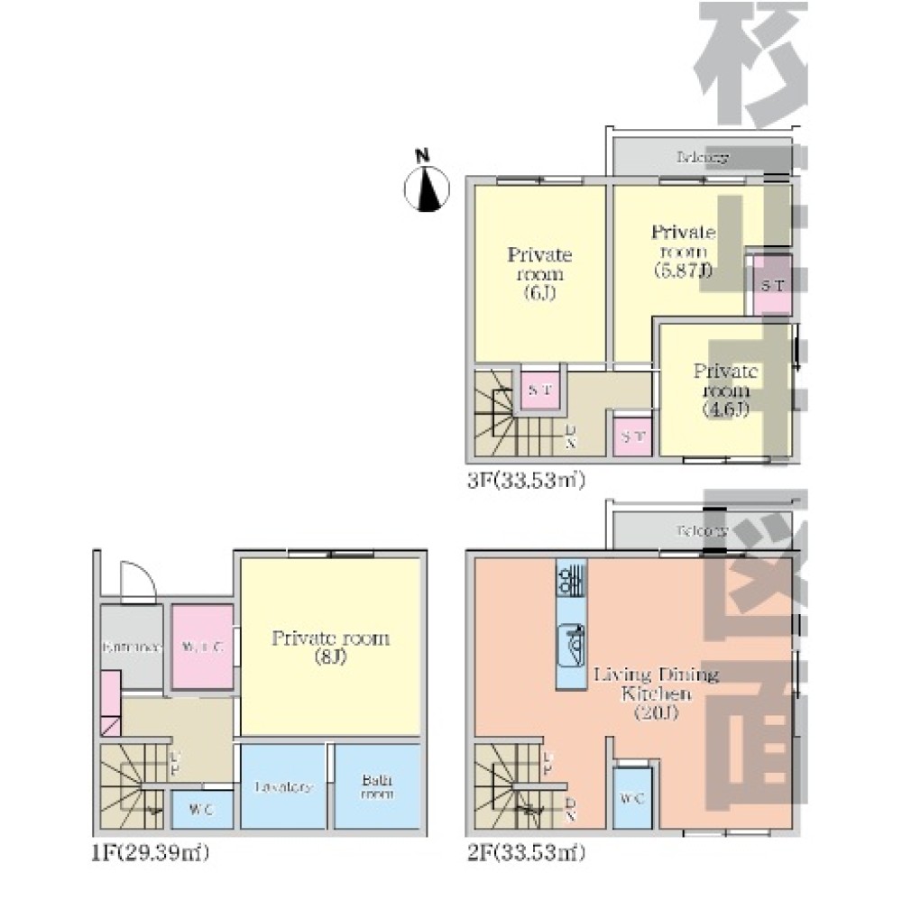名古屋市中村区郷前町309①　1号棟 画像2