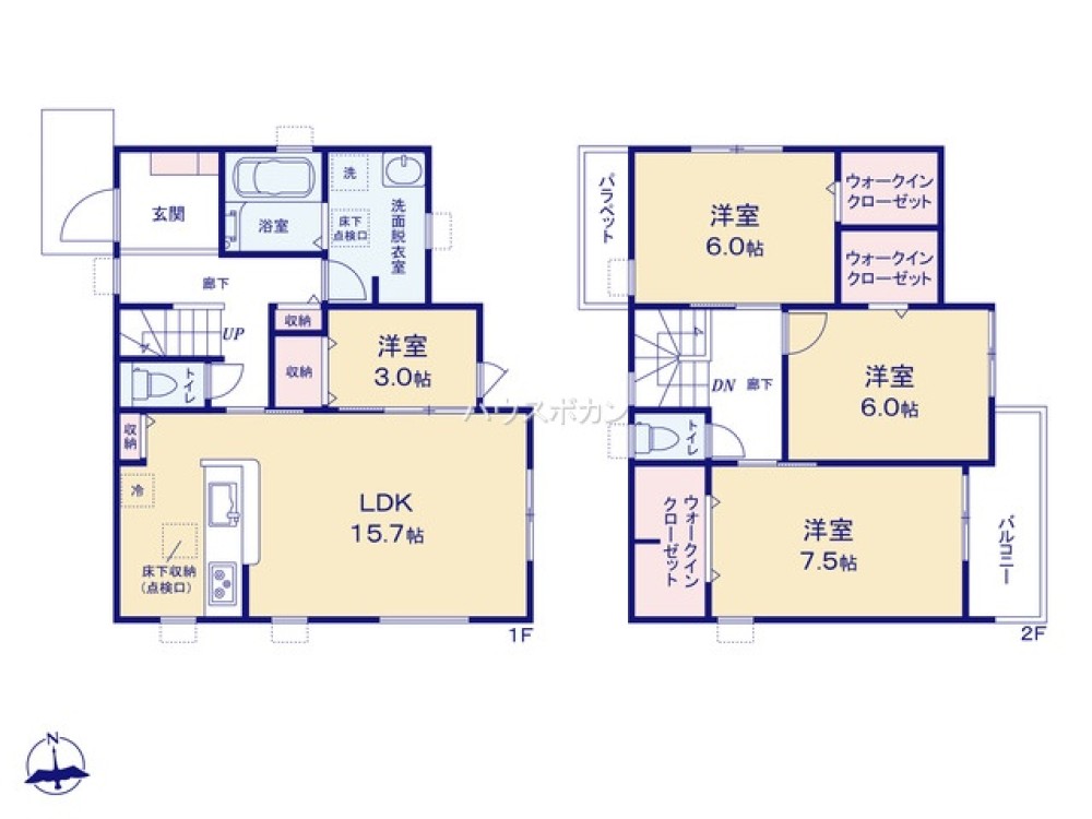 東海市富木島町北島　第2　全2棟　1号棟 画像4