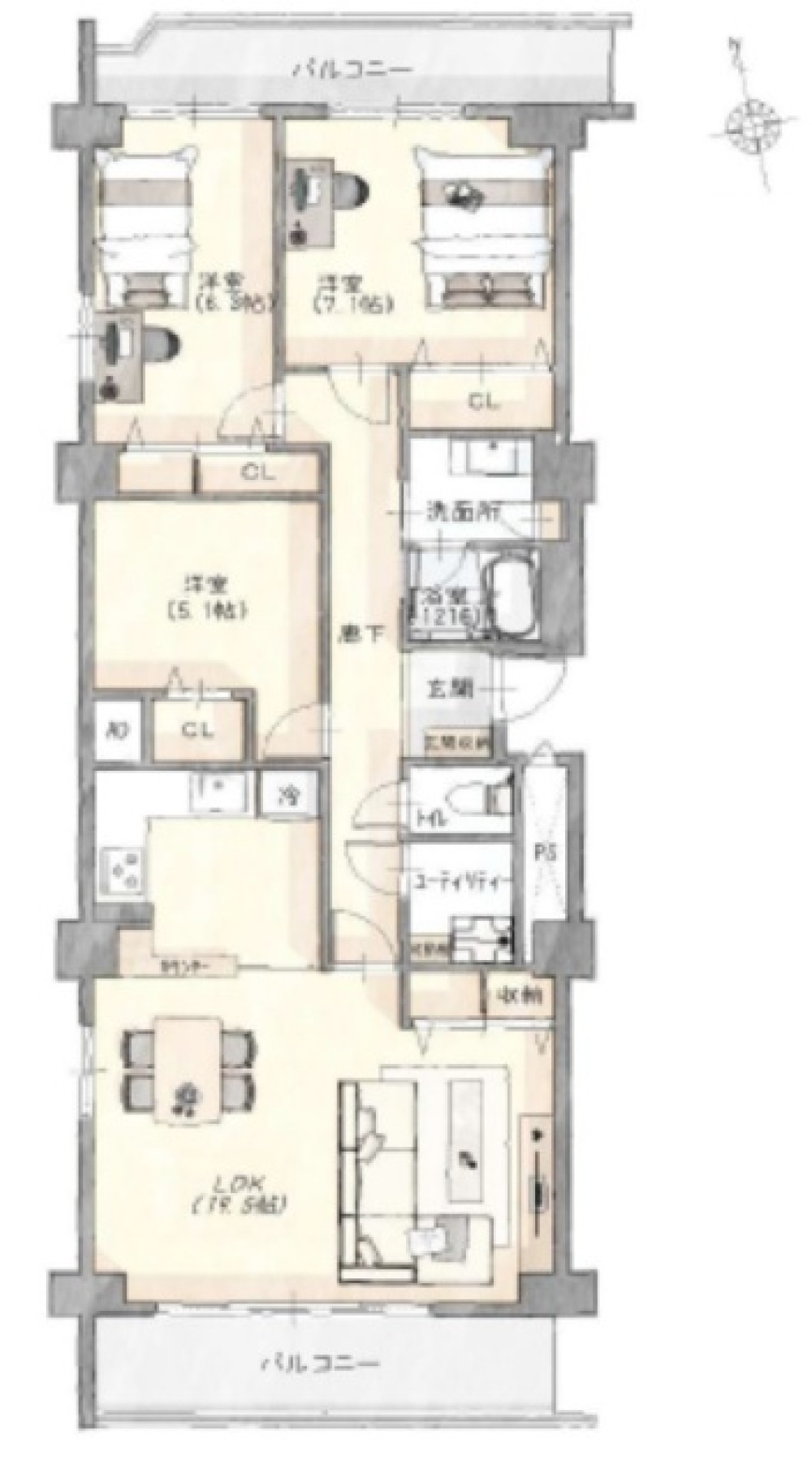 虹ケ丘マンション本館 画像1