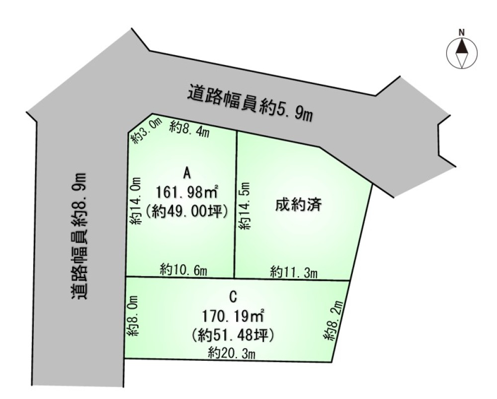 岡崎市東蔵前二丁目　全3区画　C区画 画像5