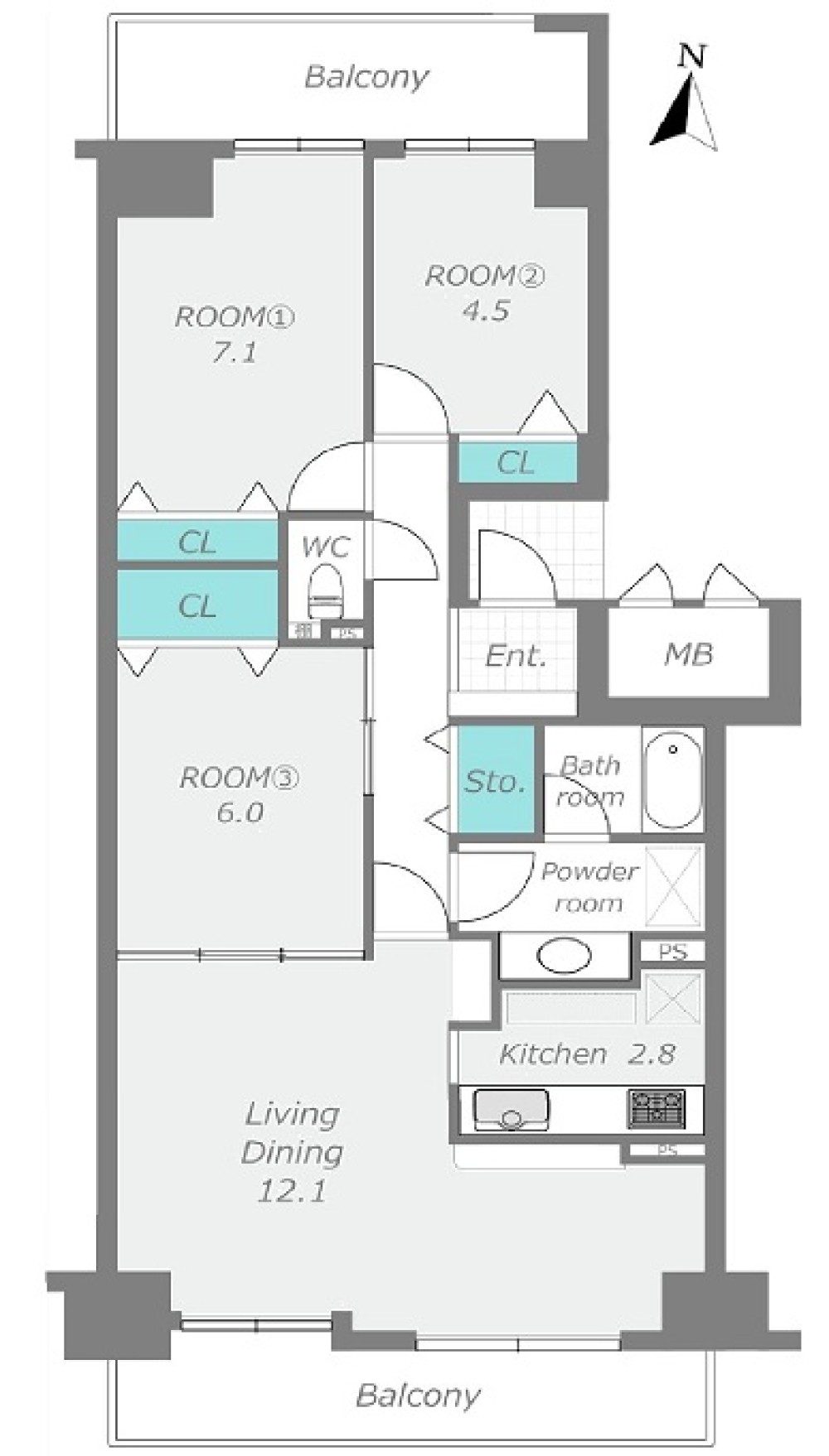 コープ野村新安城E棟 画像1