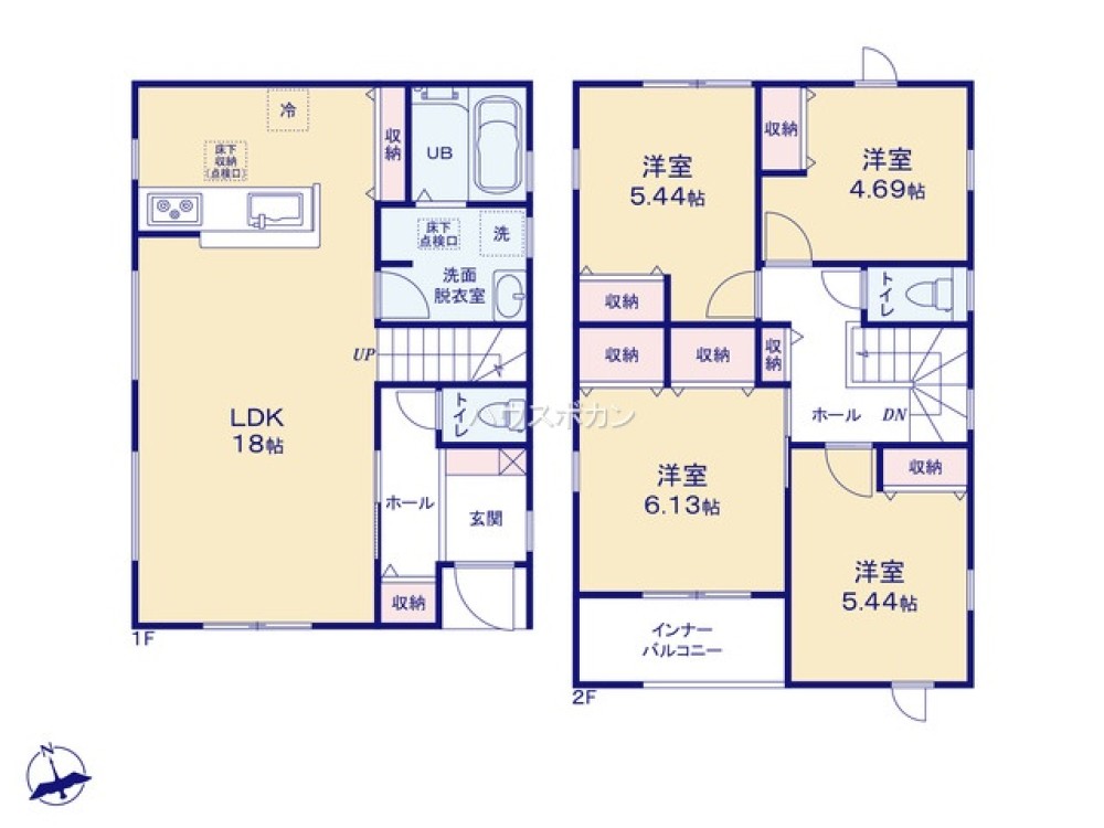 岡崎市北野町　全2棟　2号棟 画像2