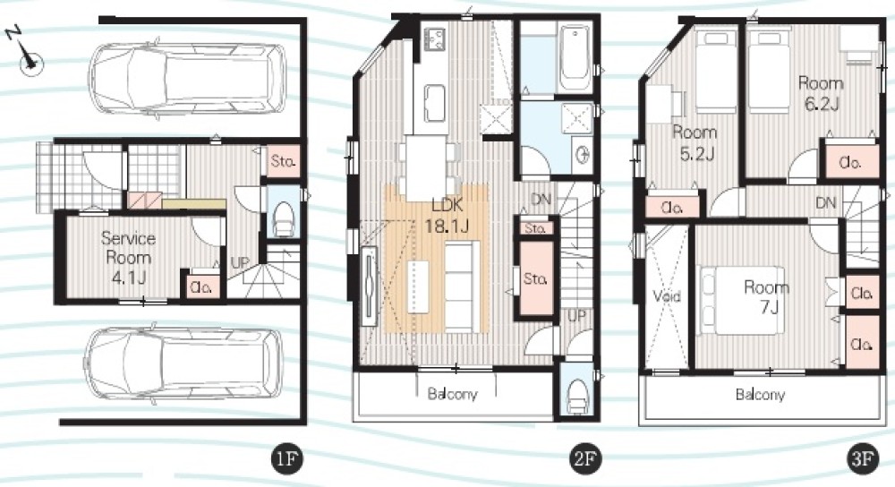 名古屋市天白区植田西　21001①　全2棟　1号棟 画像2