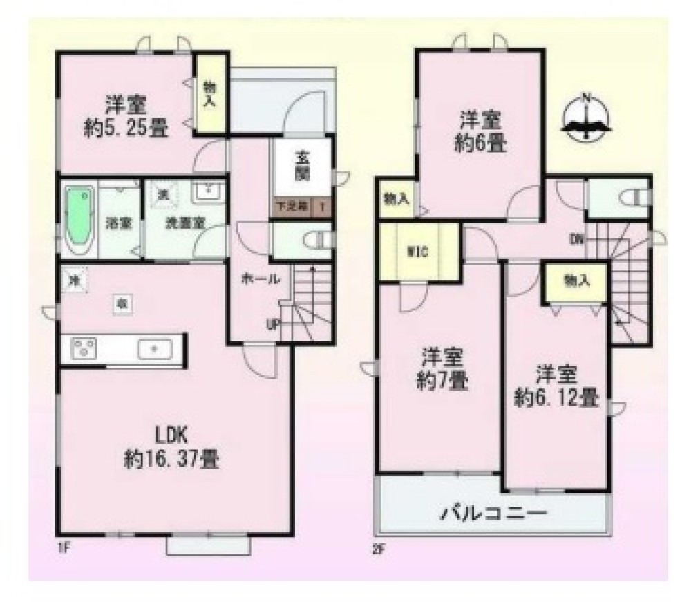 南向きバルコニー！