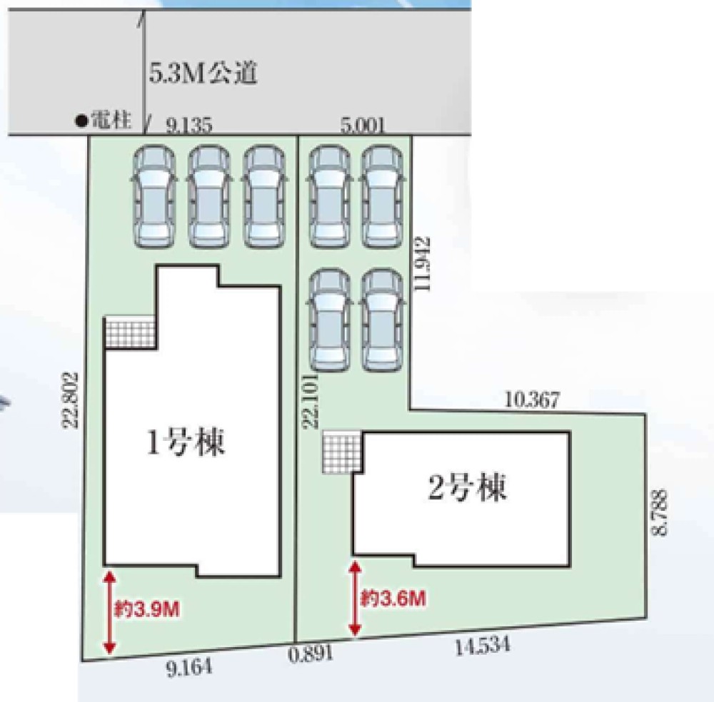 豊橋市伝馬町　全2棟　2号棟 画像1