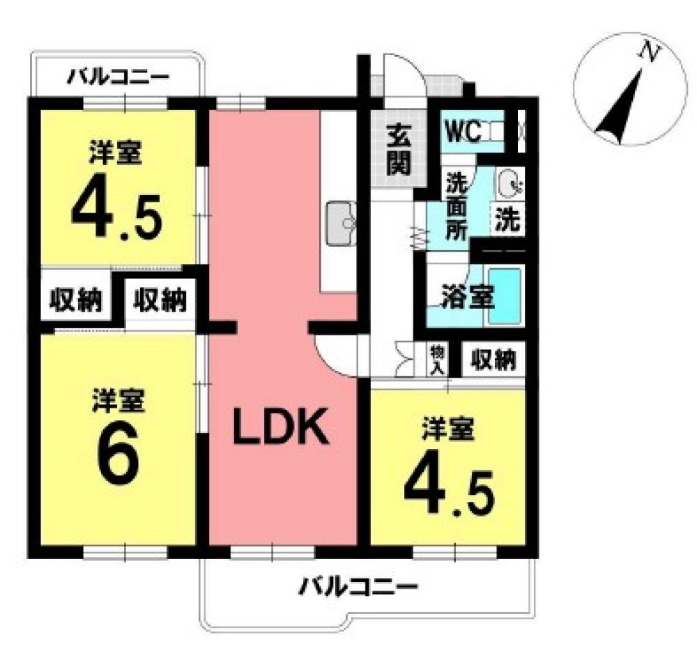 押草南第一住宅　402号棟 画像1
