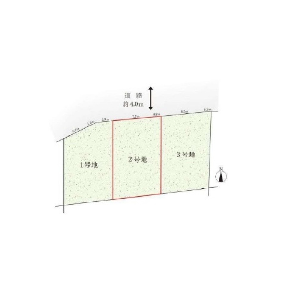 名古屋市東区大幸三丁目　全3区画　2号地 画像1