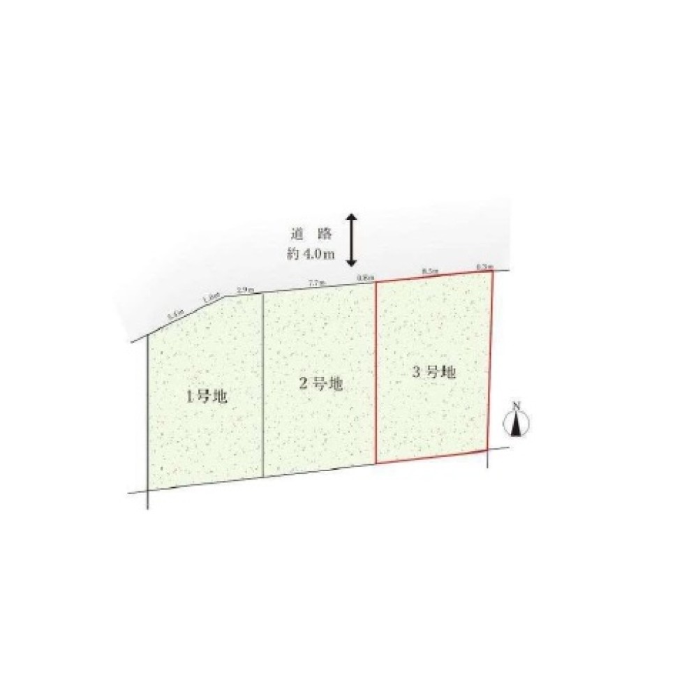 名古屋市東区大幸三丁目　全3区画　3号地 画像1
