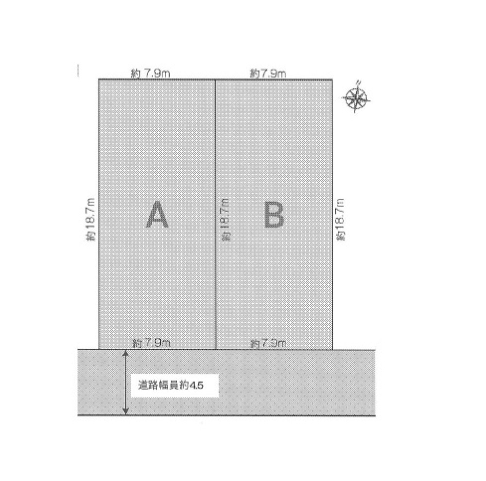 名古屋市瑞穂区白羽根町　全2区画　B区画 画像1