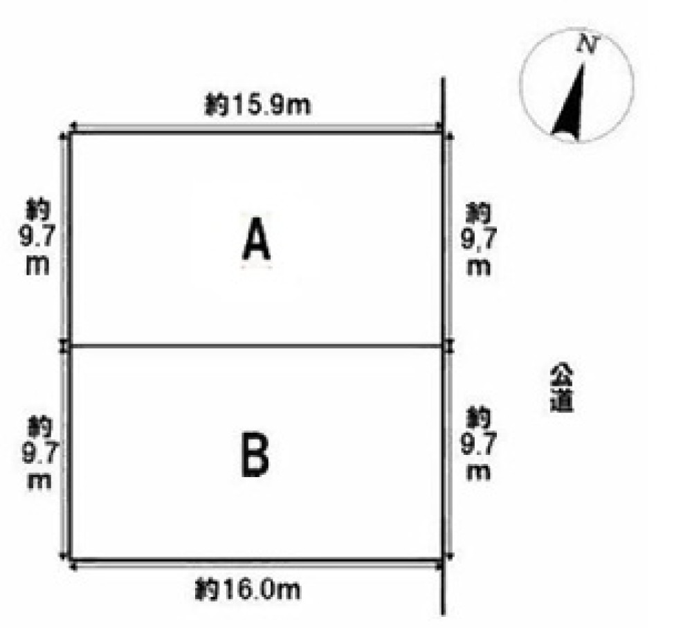 名古屋市緑区桶狭間　全2区画　B区画 画像1