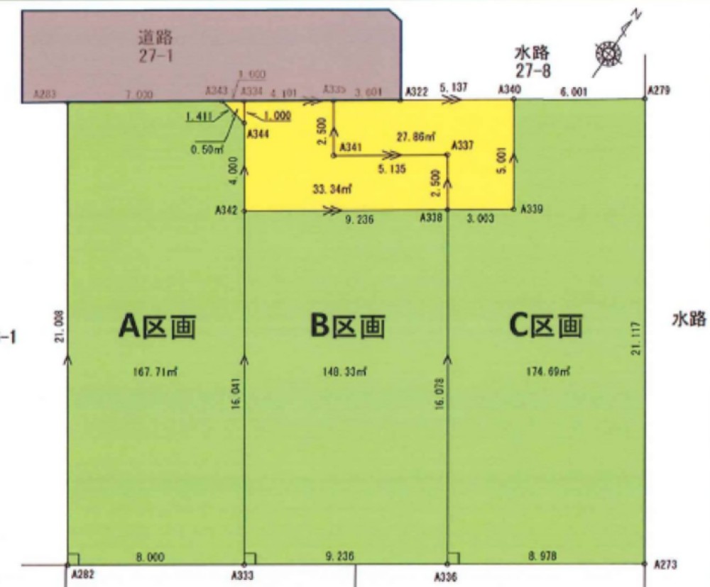 岡崎市中島町　全3区画　C区画 画像1