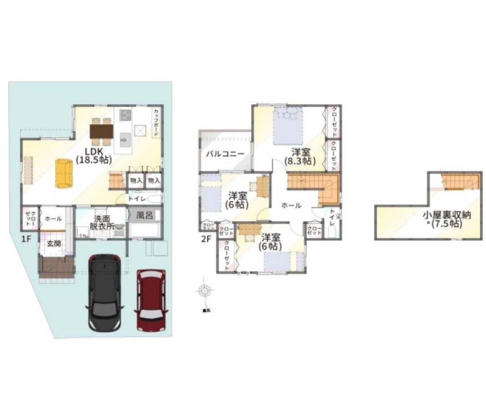 名古屋市中村区日比津町　全7棟　3号地 画像2