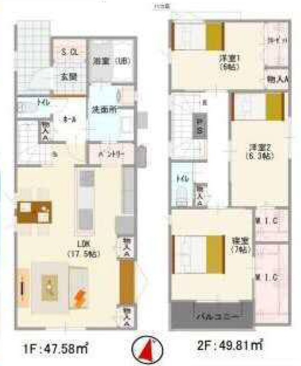名古屋市天白区植田山　第二　全2棟　1号棟 画像2