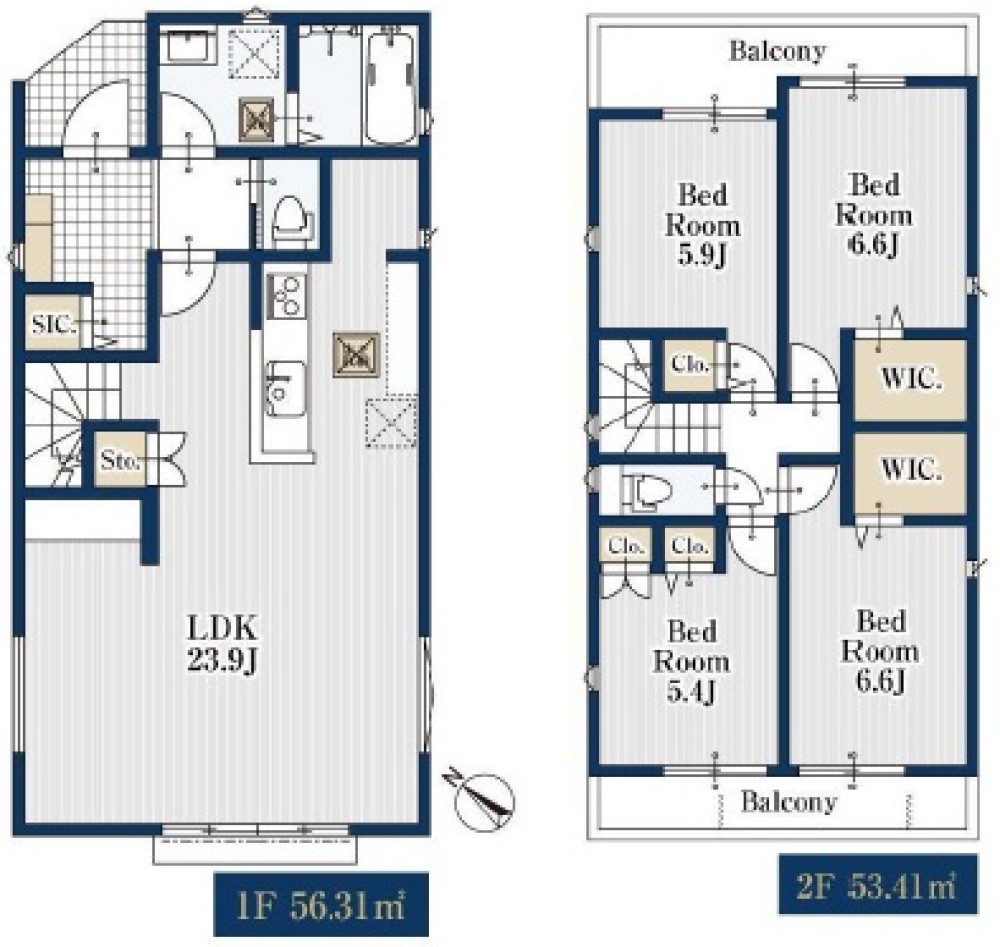 名古屋市緑区神沢　12808②　全2棟　2号棟 画像2