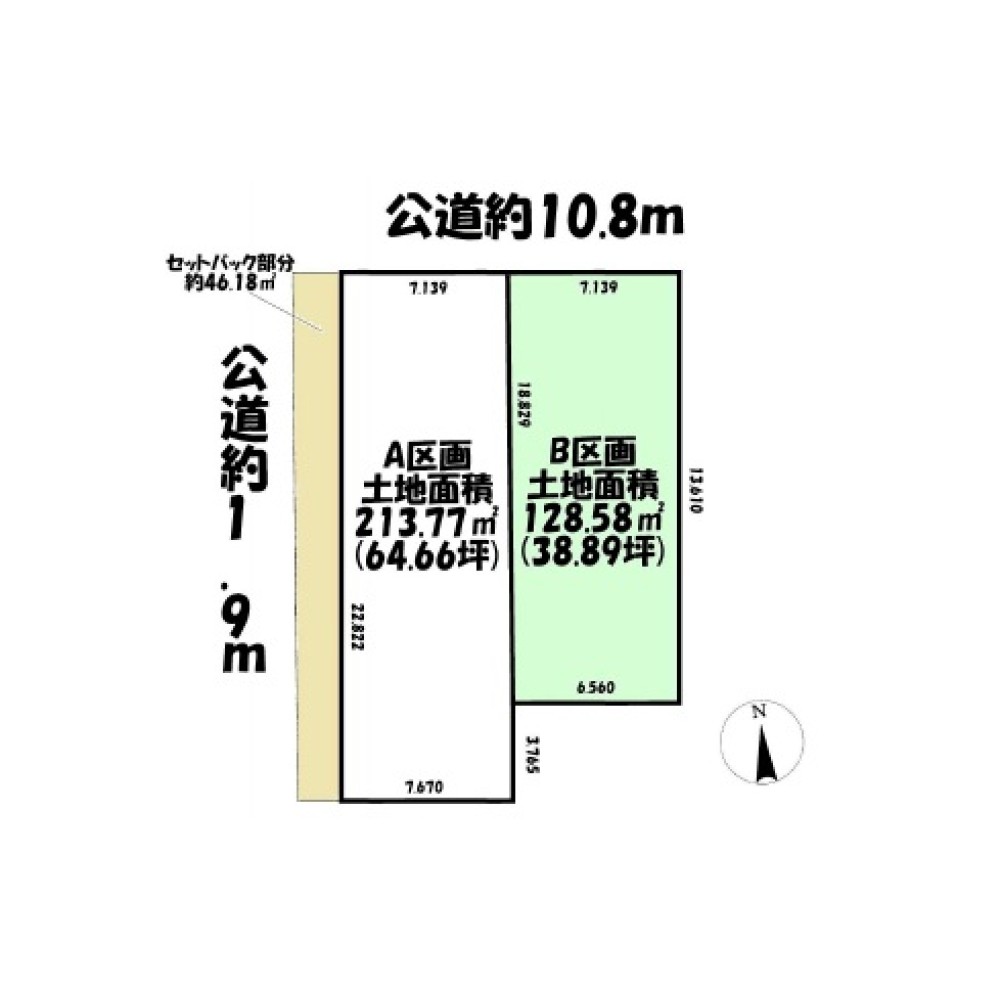 名古屋市港区春田野一丁目　全2区画　B区画 画像1