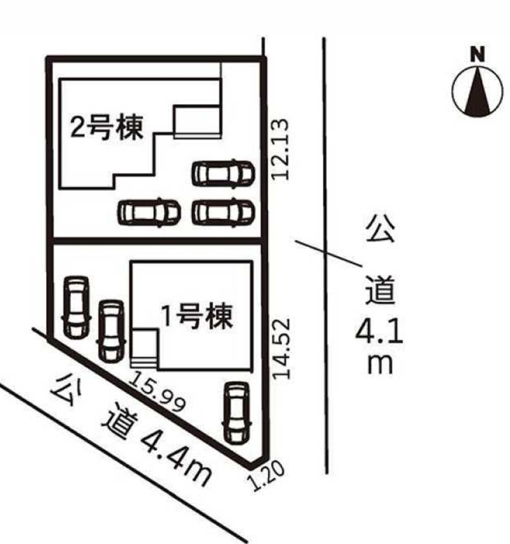 豊橋市西高師町　第1期　全2棟　2号棟 画像1