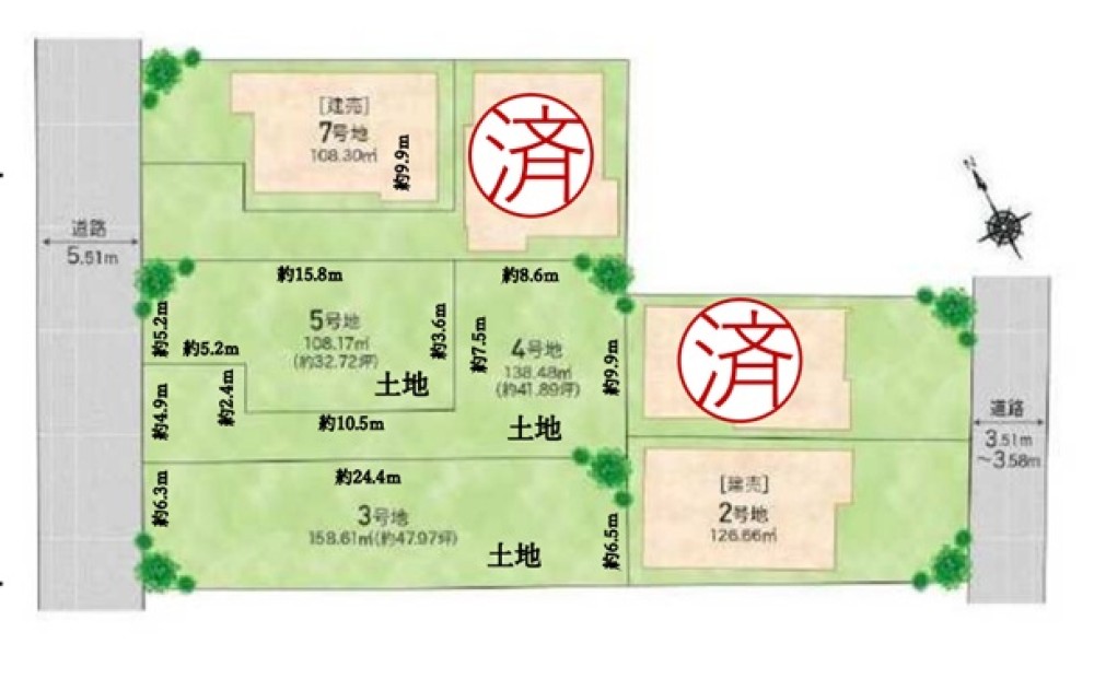 江南市古知野町　全7区画　3号地 画像1