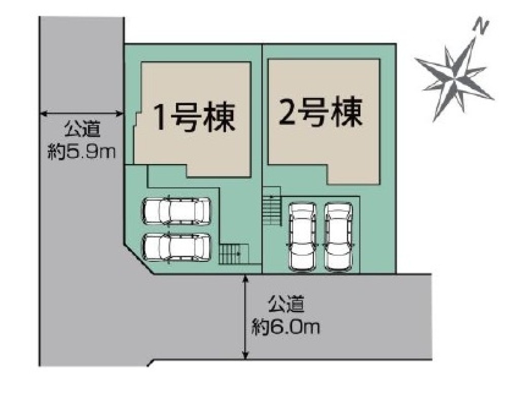 豊明市二村台七丁目　3期　全2棟　2号棟 画像1